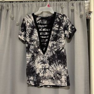 shein t shirt dress cut out front